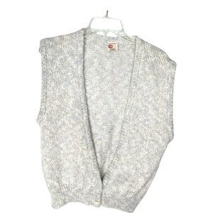 Vtg St. Michael Knit Sweater Vest Mohair Wool Blend M/L